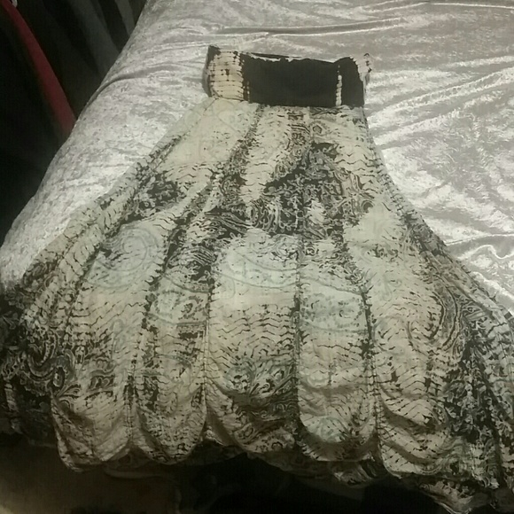 Bohemian lightweight printed gauze skirt - Picture 2 of 4